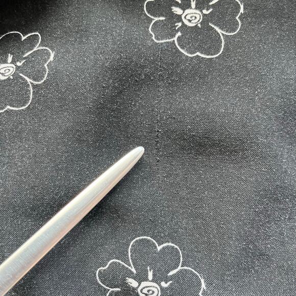 Vintage R&K Black White Floral Graphic Button Front Sleeveless Midi Dress 14/L - Picture 14 of 14